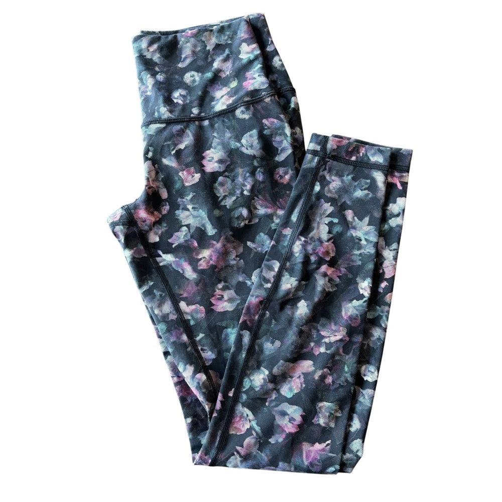 Lululemon Wunder Under High Rise Crop 23 Floral Luxtreme Leggings Size 6